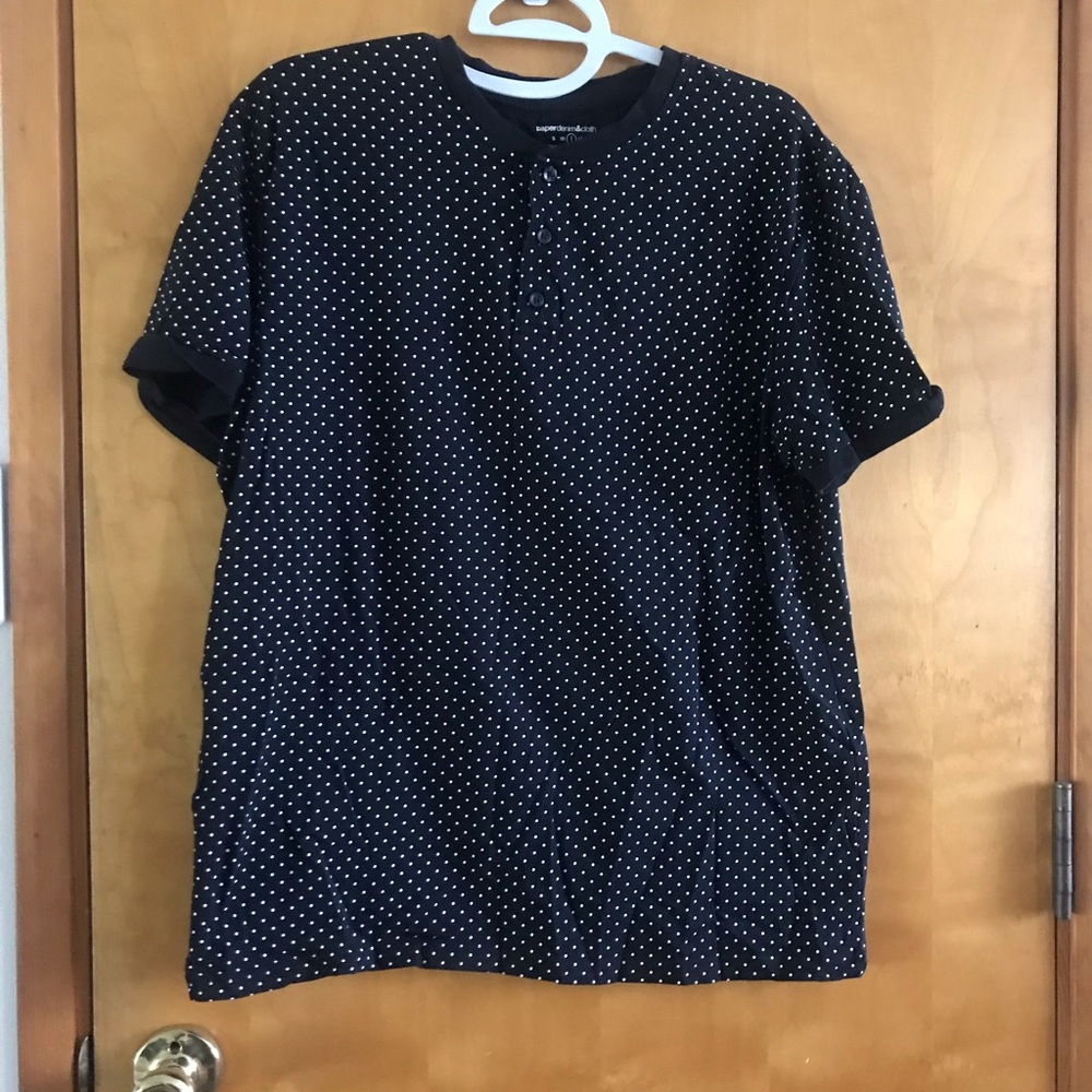 Men's Black Polka Dot Shirt